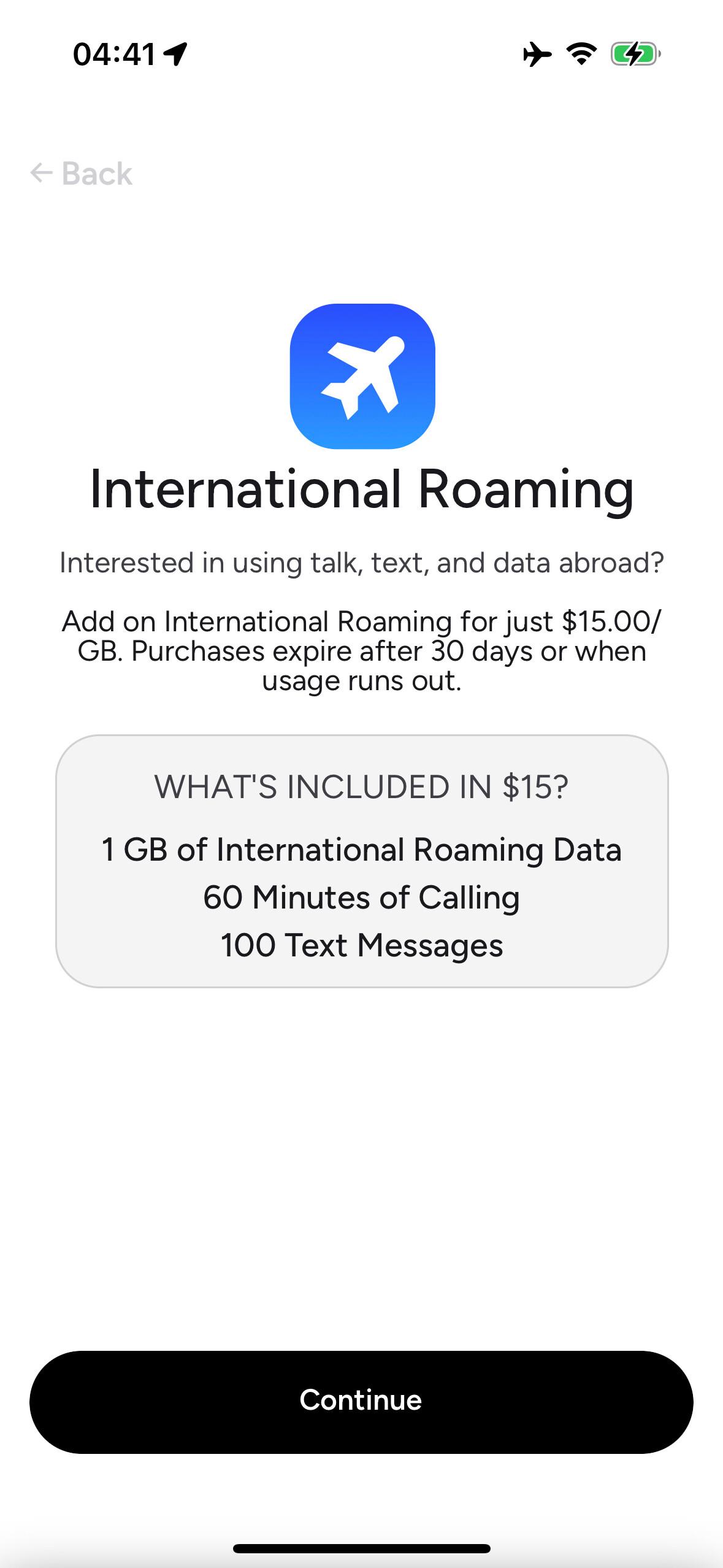 Intl Roaming